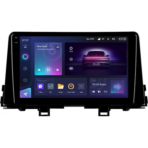 Штатна магнітола Teyes CC3 2k 4+64 Gb Kia Morning 3 / Picanto (1 Din) 2017-2020 9"