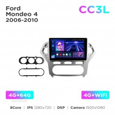 Штатная магнитола Teyes CC3L 4+64 Gb Ford Mondeo 4 2006-2010 10"