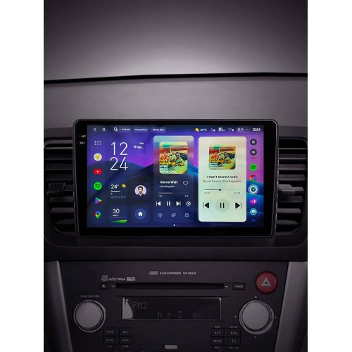 Штатная магнитола Teyes CC4 Pro 2k 8+128 Gb Subaru Outback 3 / Legacy 4 2003-2009 9"