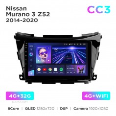 Штатна магнітола Teyes CC3 4+32 Gb Nissan Murano 3 Z52 2014-2020 10"