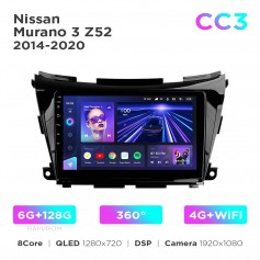 Штатна магнітола Teyes CC3 6+128 Gb 360° Nissan Murano 3 Z52 2014-2020 10