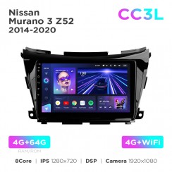 Штатная магнитола Teyes CC3L 4+64 Gb Nissan Murano 3 Z52 2014-2020 10"