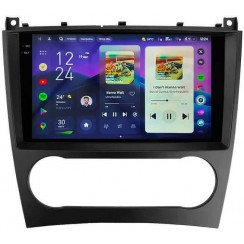 Штатна магнітола Teyes CC4 Pro 2k 12+256 Gb Mercedes-Benz C-Class W203 CL203 C209 A209 2004-2011 9"