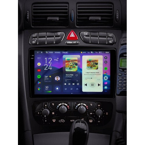 Штатная магнитола Teyes CC4 Pro 2k 12+256 Gb Mercedes-Benz C-Class S203 CL203 W203 2000-2004 (F1) 9"