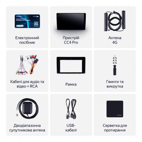 Штатная магнитола Teyes CC4 Pro 2k 12+256 Gb Kia Carnival 3 YP 2014-2021 (F1) (B) 9"