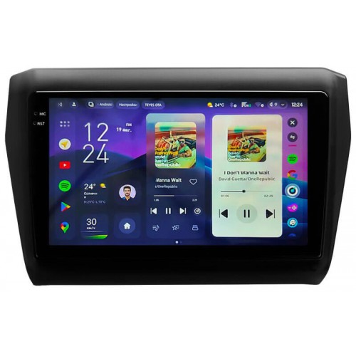 Штатная магнитола Teyes CC4 Pro 2k 8+128 Gb Suzuki Swift 5 2016-2020 9"