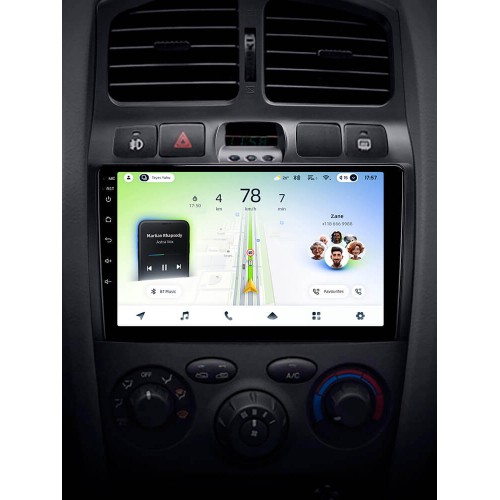 Штатна магнітола Teyes CC4L 4+64 Gb Hyundai Santa Fe SM 2000-2012 / JAC S1 (Rein) 1 2007-2013 9"