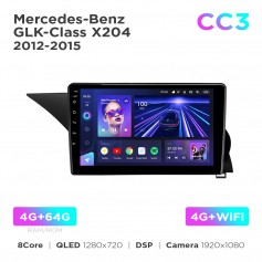 Штатна магнітола Teyes CC3 4+64 Gb Mercedes-Benz GLK-Class X204 2012-2015 9