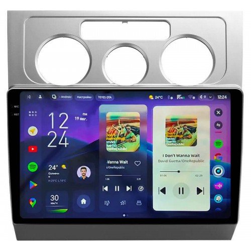 Штатная магнитола Teyes CC4 2k 8+128 Gb Volkswagen Touran 1 2003-2010 (F1) 10"