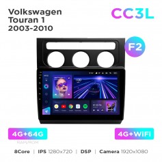 Штатна магнітола Teyes CC3L 4+64 Gb Volkswagen Touran 1 2003-2010 (F2) 10"
