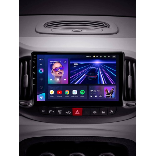 Штатная магнитола Teyes CC3 4+64 Gb Fiat 500L (1 Din) 2012-2017 10"
