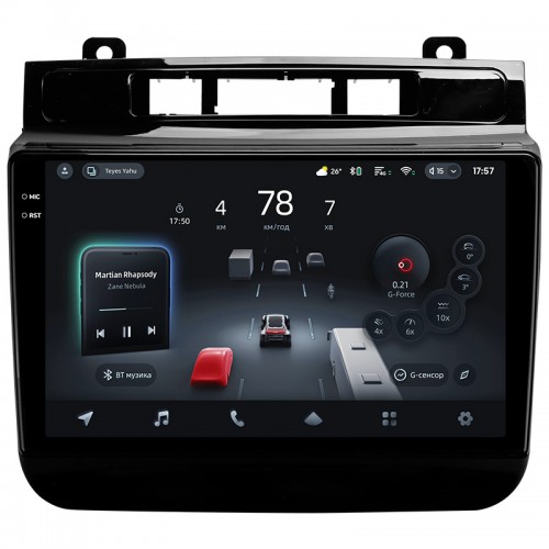 Штатная магнитола Teyes CC4 Pro 2k 8+128 Gb Volkswagen Touareg FL NF 2010-2018 (A) 9"