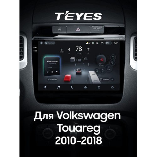 Штатная магнитола Teyes CC4 Pro 2k 8+128 Gb Volkswagen Touareg FL NF 2010-2018 (A) 9"