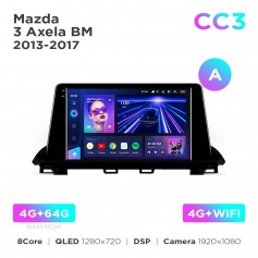 Штатна магнітола Teyes CC3 4+64 Gb Mazda 3 / Axela BM (0 Din) 2013-2017 (A) 9"