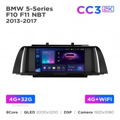 Штатна магнітола Teyes CC3 2k 4+32 Gb BMW 5-Series F10/F11 NBT 2013-2017 9"