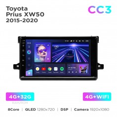 Штатная магнитола Teyes CC3 4+32 Gb Toyota Prius XW50 2015-2020 9"