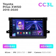 Штатная магнитола Teyes CC3L 4+64 Gb Toyota Prius XW50 2015-2020 9"