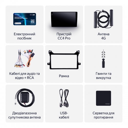 Штатная магнитола Teyes CC4 Pro 2k 8+128 Gb Toyota Prius XW50 2015-2020 9"