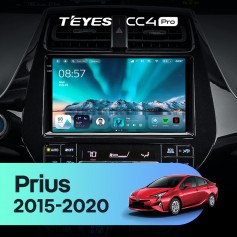Штатная магнитола Teyes CC4 Pro 2k 8+128 Gb Toyota Prius XW50 2015-2020 9"