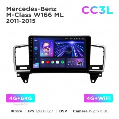 Штатна магнітола Teyes CC3L 4+64 Gb Mercedes-Benz M-Class W166 ML 2011-2015 9"