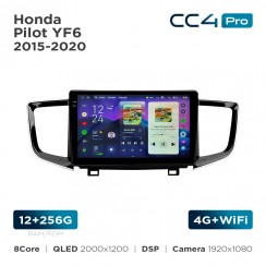 Штатна магнітола Teyes CC4 Pro 2k 12+256 Gb Honda Pilot YF6 2015-2020 10"