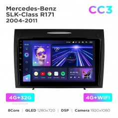 Штатна магнітола Teyes CC3 4+32 Gb Mercedes-Benz SLK-Class R171 2004-2011 9"