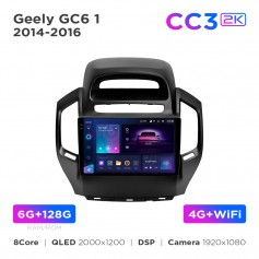 Штатна магнітола Teyes CC3 2k 6+128 Gb Geely GC6 1 2014-2016 9