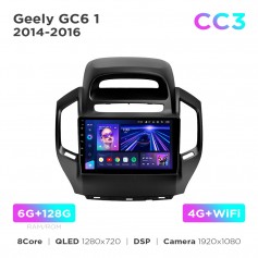 Штатна магнітола Teyes CC3 6+128 Gb Geely GC6 1 2014-2016 9"