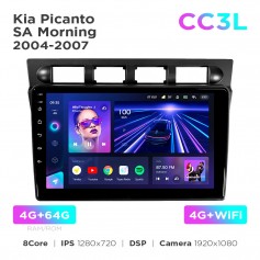 Штатная магнитола Teyes CC3L 4+64 Gb Kia Picanto SA / Morning 2004-2007 9"