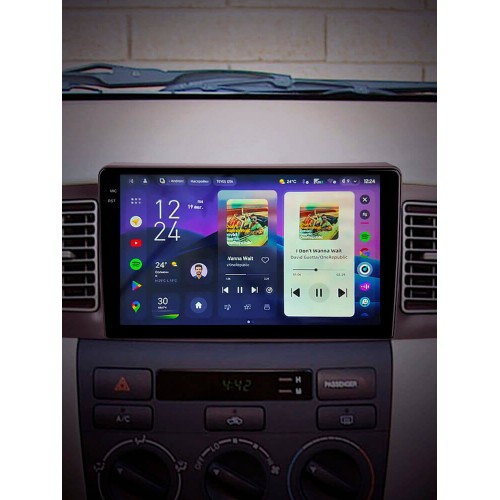 Штатная магнитола Teyes CC4 Pro 2k 8+128 Gb Toyota Corolla E130 E120 2000-2004 9"
