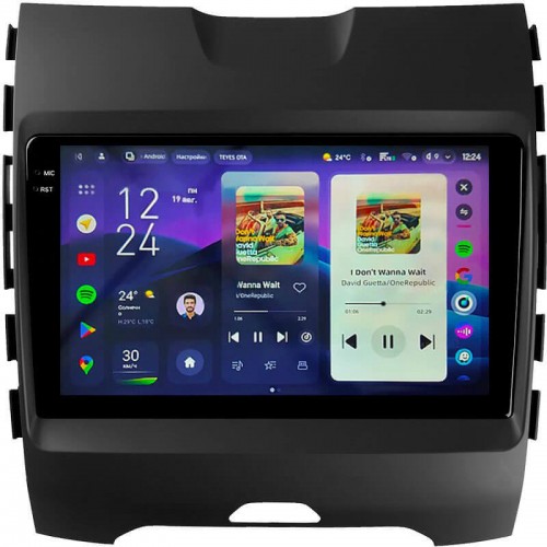 Штатна магнітола Teyes CC4 Pro 2k 8+128 Gb Ford Edge 2 2015-2018 (F1) 9"