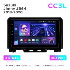 Штатная магнитола Teyes CC3L 4+64 Gb Suzuki Jimny JB64 2018-2020 9"