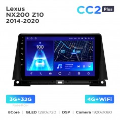 Штатна магнітола Teyes CC2 PLUS 3+32 Gb Lexus NX200 Z10 (0 Din) 2014-2020 9"