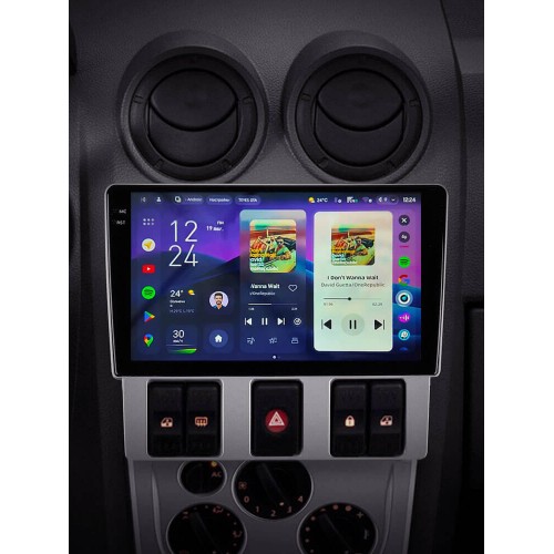 Штатна магнітола Teyes CC4 Pro 2k 12+256 Gb Renault Logan 1 2004-2009 9"