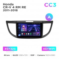 Штатна магнітола Teyes CC3 4+32 Gb Honda CR-V 4 RM RE 2011-2018 (A) 9"