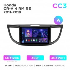 Штатная магнитола Teyes CC3 6+128 Gb 360° Honda CR-V 4 RM RE 2011-2018 (A) 9