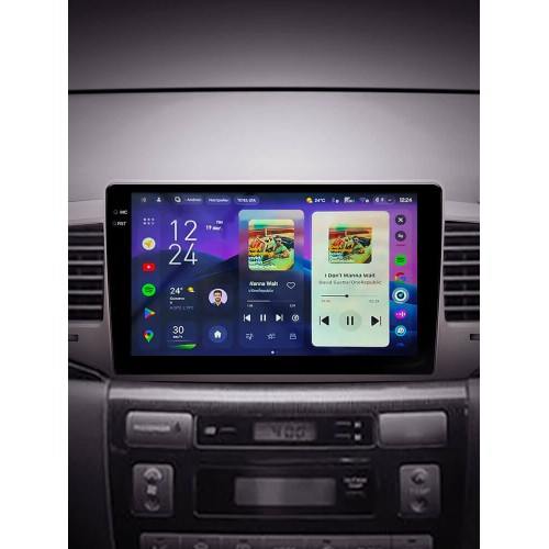 Штатная магнитола Teyes CC4 Pro 2k 8+128 Gb Toyota Corolla 9 E120 2004-2006 9"