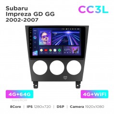 Штатная магнитола Teyes CC3L 4+64 Gb Subaru Impreza GD GG 2002-2007 9"