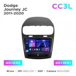 Штатная магнитола Teyes CC3L 4+64 Gb Dodge Journey JC 2011-2020 9"