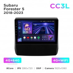 Штатная магнитола Teyes CC3L 4+64 Gb Subaru Forester 5 2018-2023 9"