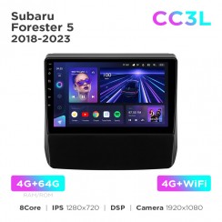 Штатная магнитола Teyes CC3L 4+64 Gb Subaru Forester 5 2018-2023 9"