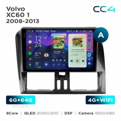 Штатная магнитола Teyes CC4 2k 6+64 Gb Volvo XC60 1 2008-2013 (A) 9"