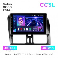 Штатная магнитола Teyes CC3L 4+64 Gb Volvo XC60 1 2013-2017 (B) 9"