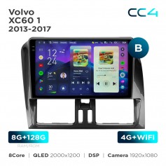 Штатная магнитола Teyes CC4 2k 8+128 Gb Volvo XC60 1 2013-2017 (B) 9"