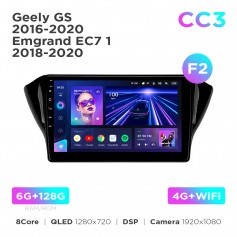 Штатна магнітола Teyes CC3 6+128 Gb Geely GS 2016-2020 / Emgrand EC7 1 2018-2020 (F2) 10