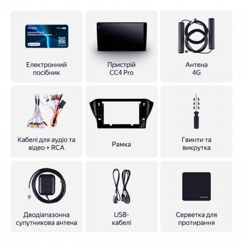 Штатная магнитола Teyes CC4 Pro 2k 8+128 Gb Geely GS 2016-2020 / Emgrand EC7 1 2018-2020 (F2) 10"