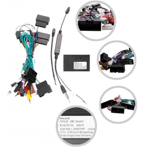 Штатная магнитола Teyes CC4 Pro 2k 12+256 Gb Ford Fiesta Mk6 2009-2018 (F1) (B) 9"