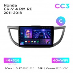 Штатна магнітола Teyes CC3 4+32 Gb Honda CR-V 4 RM RE 2011-2018 (C) 9"