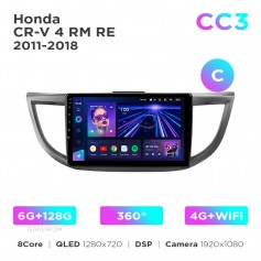 Штатная магнитола Teyes CC3 6+128 Gb 360° Honda CR-V 4 RM RE 2011-2018 (C) 9