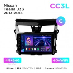 Штатна магнітола Teyes CC3L 4+64 Gb Nissan Teana J33 2013-2015 (C) 10"